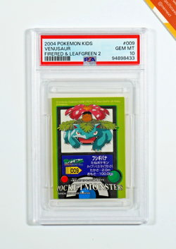 Pokemon PSA 10 Venusaur #009 Kids Sticker FireRed & LeafGreen 2 2004 Japanese - Image 1