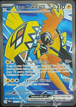Tapu Koko ex 222/182 Ultra Rare - Pokemon TCG - Paradox Rift (NM) - Image 1