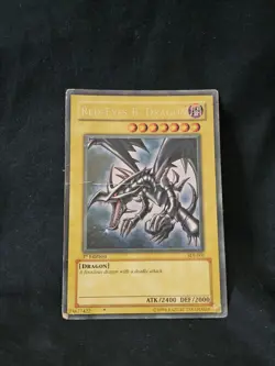 Yu-Gi-Oh Red-Eyes Black Dragon SDJ-001 1st Edition Ultra Rare - Image 1