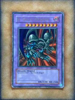 Yugioh B. Skull Dragon MRD-018 Ultra Rare Original Print DAMAGED - Image 1