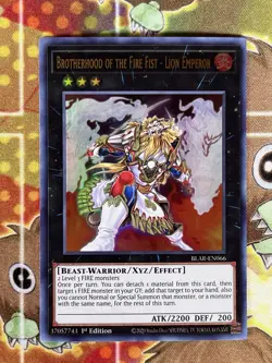Yugioh Brotherhood Of The Fire Fist - Lion Emperor BLAR-EN066 Single - Image 1