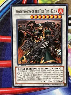 Yugioh Brotherhood Of The Fire Fist - Kirin JOTL-EN042 1st Edition Single - Image 1