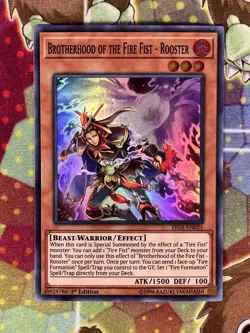 Yugioh Brotherhood Of The Fire Fist - Rooster FIGA-EN025 Single - Image 1