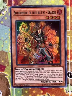 Yugioh Brotherhood Of The Fire Fist - Dragon MYFI-EN044 Single - Image 1