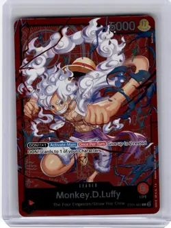 2023 One Piece CCG-Monkey D. Luffy #ST21-001 Learn Together Deck Set-Leader Foil - Image 1