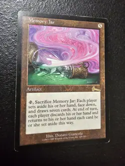 MTG Memory Jar Urza's Legacy Magic the Gathering CCG Card - Image 1