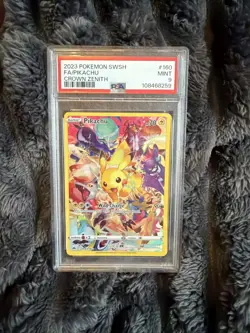 Pokemon Card - Pikachu Crown Zenith 160/159 Holo Secret Rare PSA 9 Graded Card - Image 1
