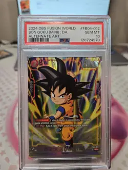 Son Goku Mini Da Alternative Art Card FB04-012 DBS Fusion World PSA 10 - Image 1