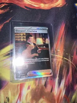 Giovanni's Charisma 204/165 Scarlet & Violet 151 Series Holo Card NM Condition - Image 3