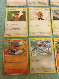 FLETCHLING & FLETCHINDER BUNDLE OF POKEMON CARDS - Image 4