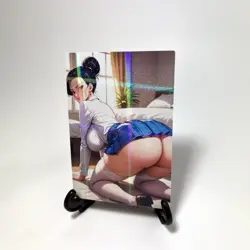 Dragon Ball Z Chi-Chi Sexy Anime Waifu Girl Lewd Doujin Goddess Story Art Card - Image 2