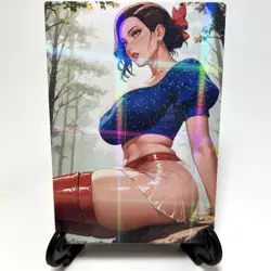 Snow White Sexy Hot Anime Waifu Girl Doujin Lewd Goddess Story ACG Holo Art Card - Image 1