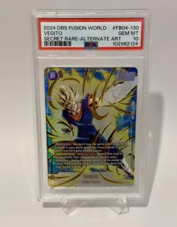 DBS Card Game Fusion World FB04-130 VEGITO SECRET RARE-ALTERNATE ART - PSA 10 - Image 1