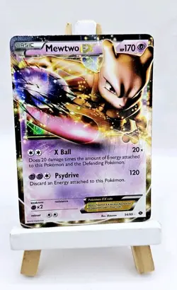 Pokemon TCG Mewtwo EX Holo Ultra Rare Card Next Destinities 54/99 MP-LP - Image 1