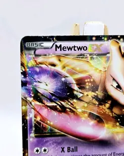 Pokemon TCG Mewtwo EX Holo Ultra Rare Card Next Destinities 54/99 MP-LP - Image 2
