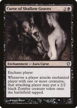 [MTG] Curse of Shallow Graves (071) (C13) LP-HP - Image 1