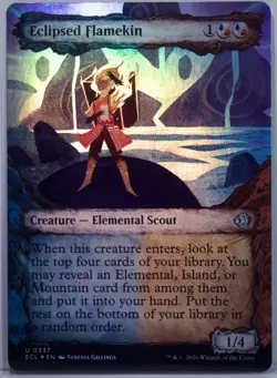 Eclipsed Flamekin [New, Near Mint] *Foil* {Lorwyn Eclipsed} - Image 1