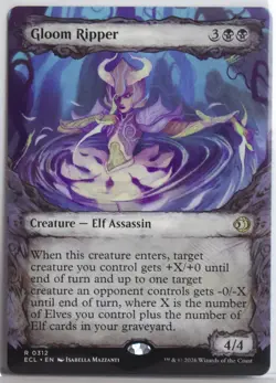 Gloom Ripper [New, Near Mint] Showcase Art {Lorwyn Eclipsed} - Image 1