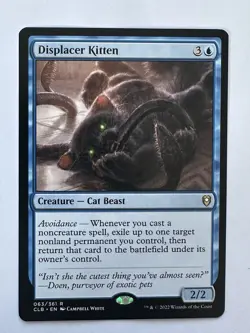 Displacer Kitten Commander Legends: Battle for Baldur's Gate CLB 063 MTG Magic - Image 1