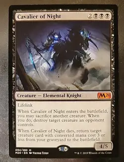 Cavalier of Night - M20 094 MTG Magic The Gathering NM 1x Rare Regular - Image 1