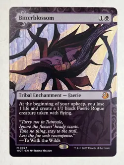 1 x Bitterblossom - Wilds of Eldraine: Enchanting Tales - NM-Mint - MTG - Image 1