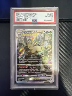 2023 Pokemon Sword and Shield Crown Zenith Galarian Gallery Leafeon VSTAR #GG35 - Image 1