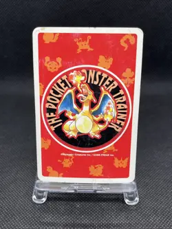 Ditto 10 Pokemon RED Playing card Charizard back Japanese Vintage Bandai - Image 2