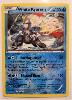 Pokemon TCG XY Fates Collide White Kyurem Reverse Holo 21/124 NM/M Condition - Image 1
