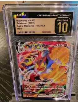 MACHAMP VMAX - CGC PRISTINE 10 - 2022 POKEMON ASTRAL RADIANCE HOLO - 073/189 - Image 1