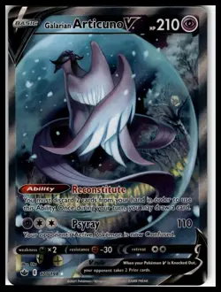 Galarian Articuno V Pokemon (Alternate Full Art) 170/198 Chilling Reign NM/LP - Image 1