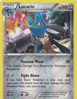 LUCARIO 63/124 REVERSE-HOLO POKEMON XY FATES COLLIDE - Image 1