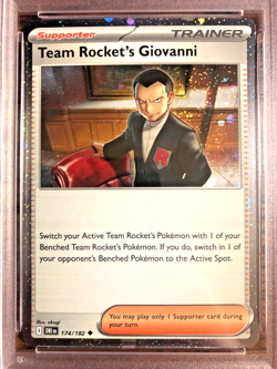 Team Rocket's Giovanni Cosmos Holo #174 - PSA GEM MT 10 - Mewtwo EX Box -Pokemon - Image 2