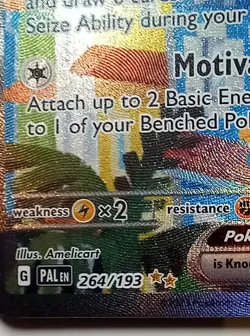 Pokemon TCG Squawkabilly Ex Paldea Evolved 264/193 Special Illustration Rare - Image 3