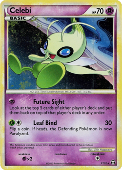 Pokemon TCG - Celebi - 3/102 - Holo - Rare - HGSS: Triumphant [Near Mint] - Image 1