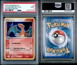 PSA 9 2007 POKEMON EX POWER KEEPERS CHARIZARD #6 REVERSE STAMP - Image 3
