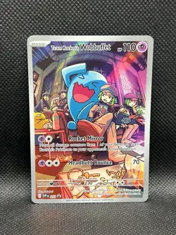 Team Rocket’s Wobbuffet 203 PROMO BLACK STAR HOLO Destined Rivals ETB Pokemon - Image 3