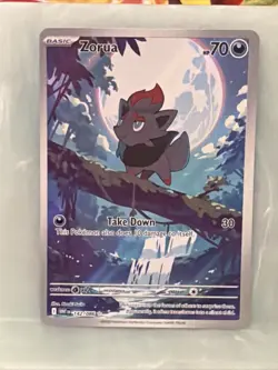 2025 Pokemon SV White Flare - WHT EN Zorua Illustration Rare #142/086 - Image 1