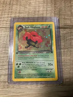 DARK VILEPLUME Pokemon Team Rocket 1st Edition Holo 13/82 - LP - Image 1