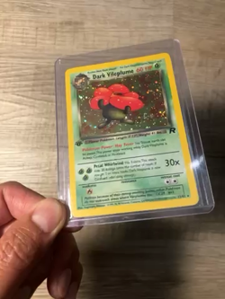 DARK VILEPLUME Pokemon Team Rocket 1st Edition Holo 13/82 - LP - Image 2