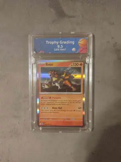 Pokemon TCG Entei 030/197 Obsidian Flames Holo Grade 9.5 - Image 1