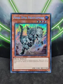 Yugioh Fossil Dyna Pachycephalo LODT-EN099 Secret Rare NM - Image 1