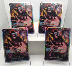 Marshall D. Teach Playset - ST27-005 x4 - Starter Deck 27 - One Piece TCG - Image 1