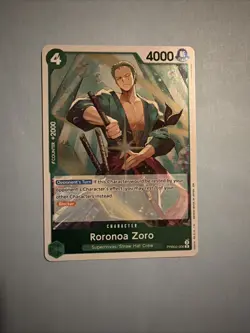One Piece Card Game TCG Roronoa Zoro Rare PRB02-006 Rare M/NM Condition - Image 1