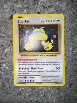 Pokemon TCG Cards Snorlax XY179 Black Star Promo Holo LP - Image 3