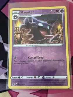 Haunter - 065/196 Lost Origin Reverse Holo Uncommon Pokemon Card NM - Image 1