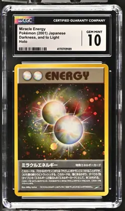 Miracle Energy Holo Neo Destiny Pokemon Japanese Card CGC Gem Mint 10 - Image 1