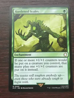 1x HARDENED SCALES - FALLOUT - MTG - Magic the Gathering - Image 1