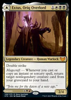 Extus, Oriq Overlord // Awaken the Blood Avatar [Strixhaven: School of Mages] - Image 1