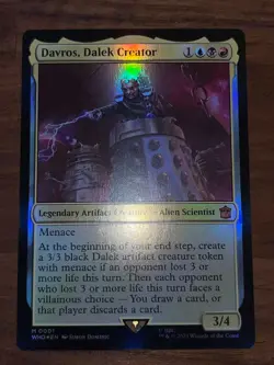 1x FOIL DAVROS, DALEK CREATOR - Doctor Who - MTG - Magic the Gathering - Image 1