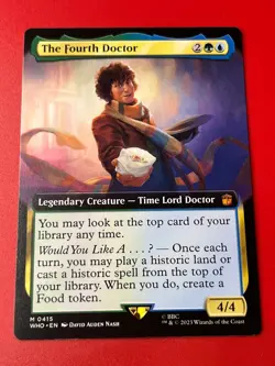 1x BORDERLESS THE FOURTH DOCTOR - Doctor Who - MTG - Magic the Gathering - Image 1